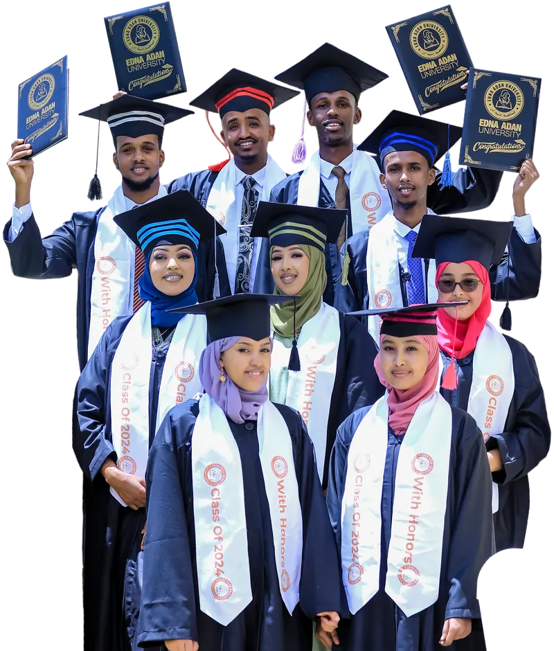Edna Adan University graduates in caps and gowns